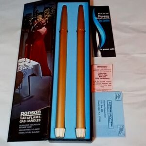Vintage Ronson Varaflame Gas Candles NIB